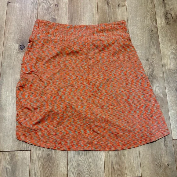 The North Face Cypress Skirt Cinch Ruched Orange Teal Spacedye Women's XL - Picture 2 of 6